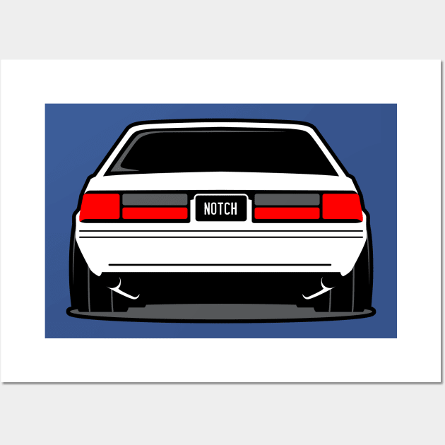 Fox Body Ford Mustang Notch Wall Art by LYM Clothing